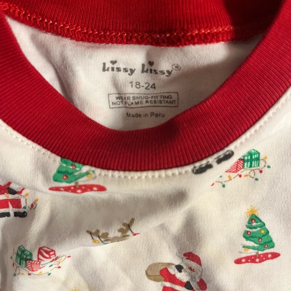 Kissy kissy like new pajamas Christmas size 18-24 months - Picture 2 of 2